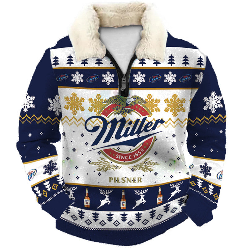 Christmas Ugly Quarter Zip Sweatshirt Collection 264