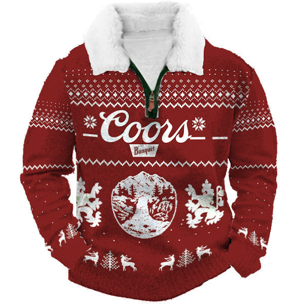 Christmas Ugly Quarter Zip Sweatshirt Collection 283