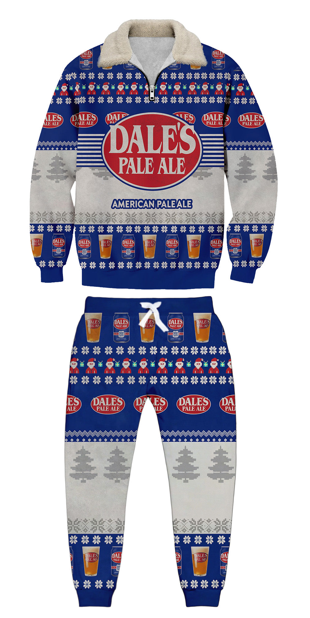 Christmas Ugly Quarter Zip Sweatshirt & Sweatpant Set Edition155