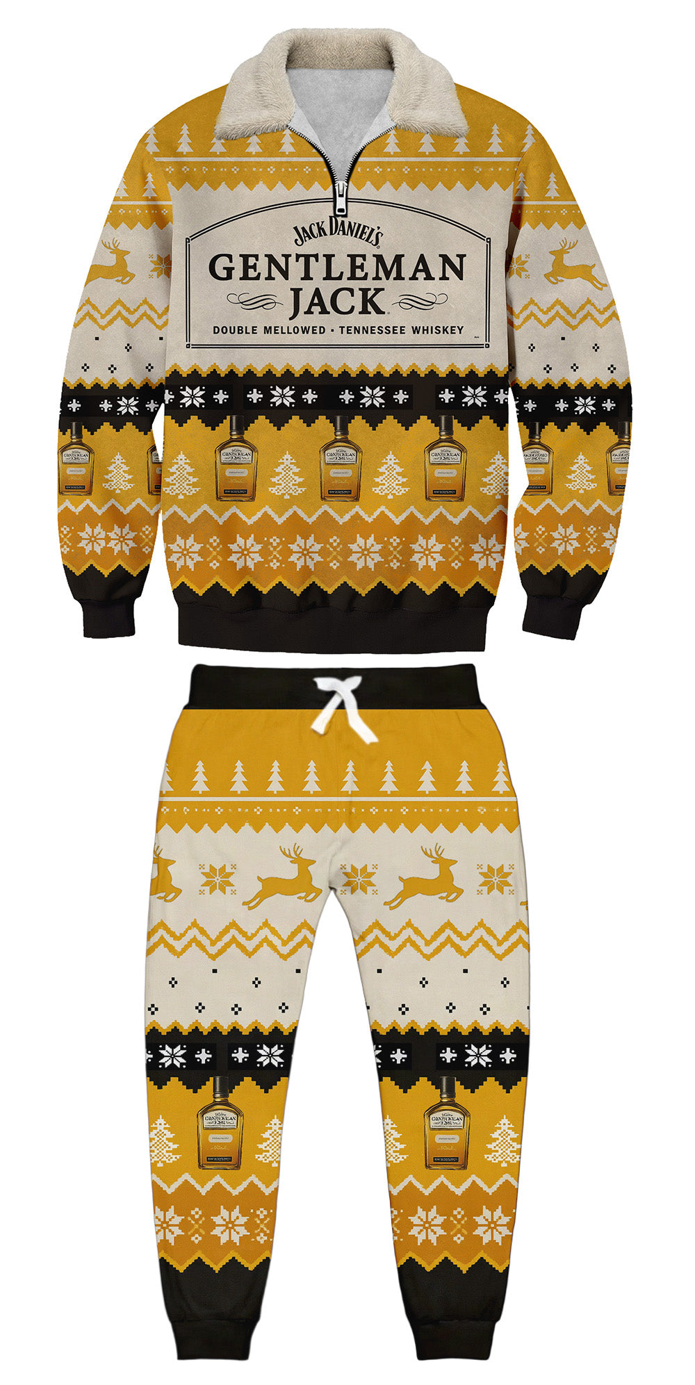 Christmas Ugly Quarter Zip Sweatshirt & Sweatpant Set Edition158