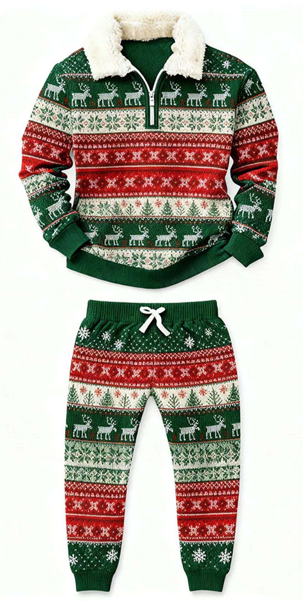 Christmas Ugly Quarter Zip Sweatshirt & Sweatpant Set Edition169