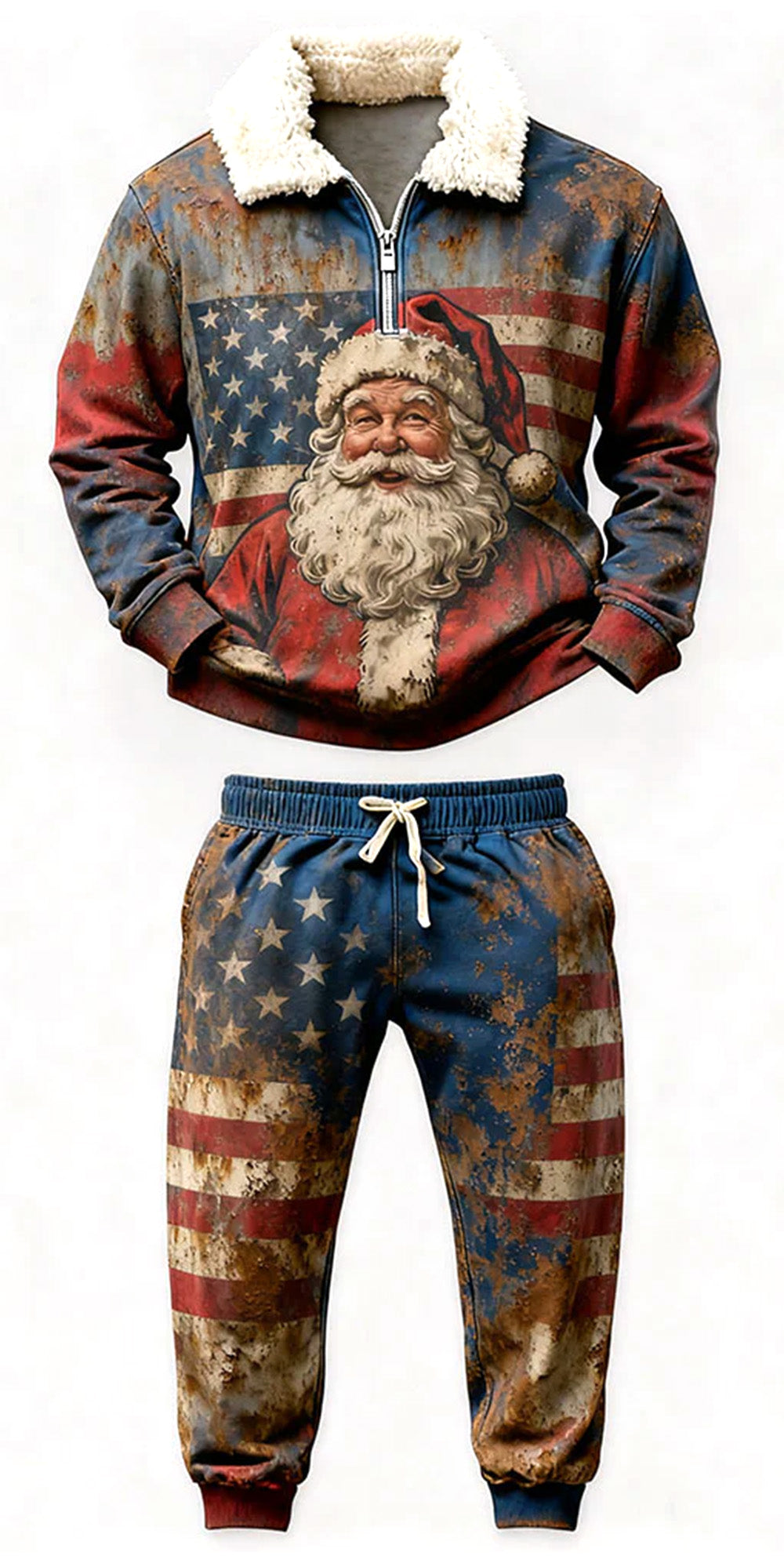 Christmas Ugly Quarter Zip Sweatshirt & Sweatpant Set Edition171