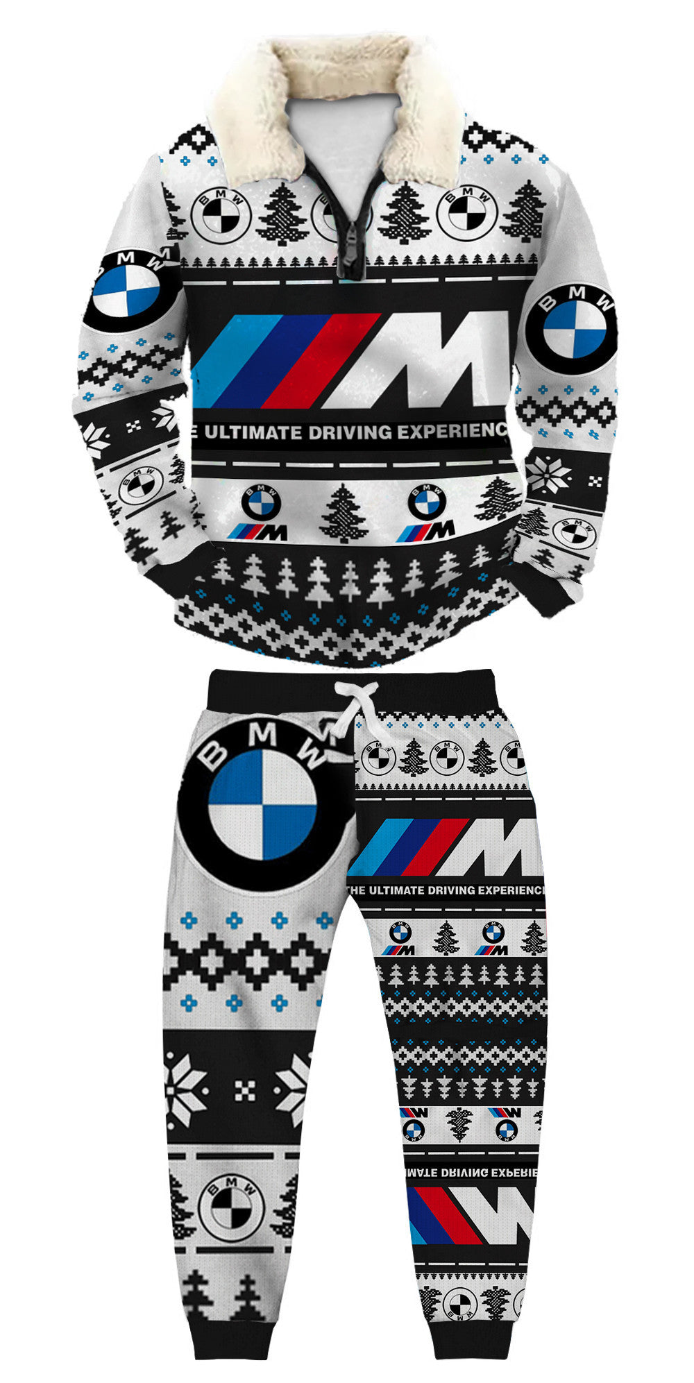 Christmas Ugly Quarter Zip Sweatshirt & Sweatpant Set Edition204