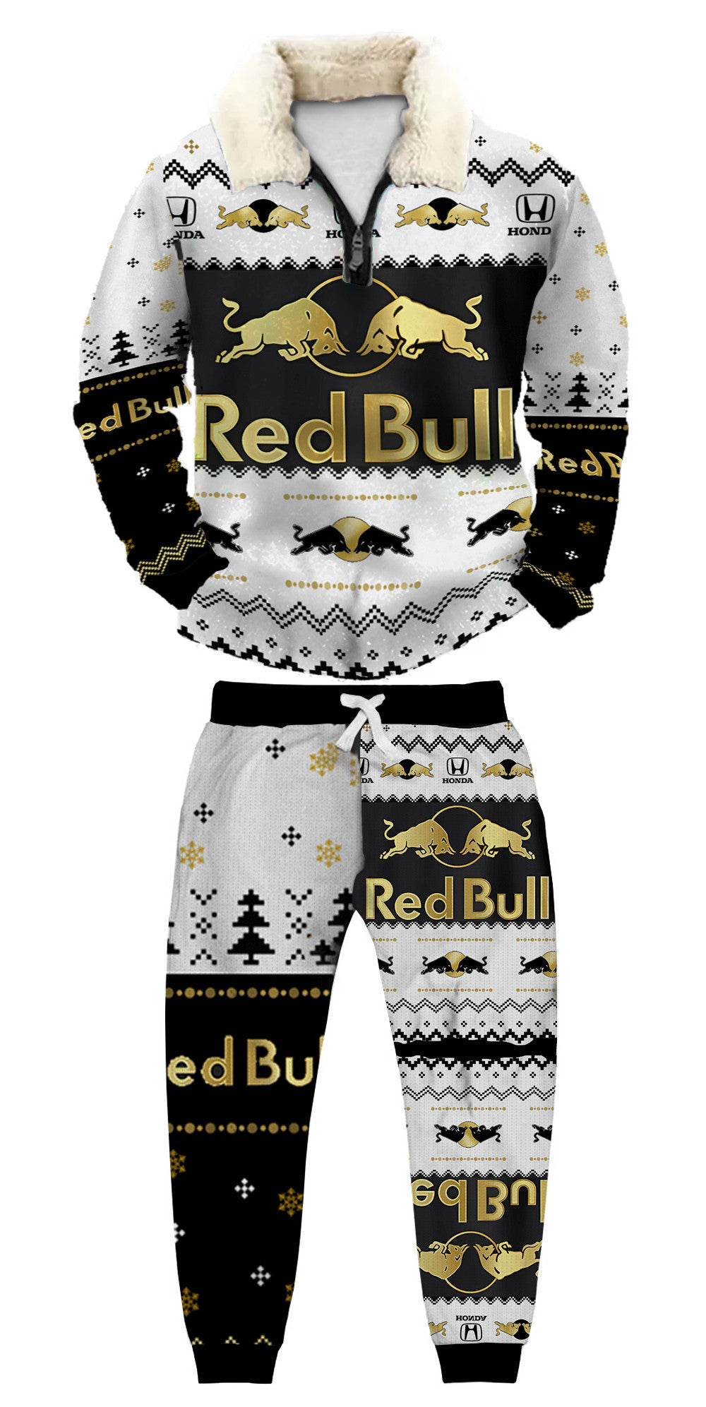 Christmas Ugly Quarter Zip Sweatshirt & Sweatpant Set Edition206