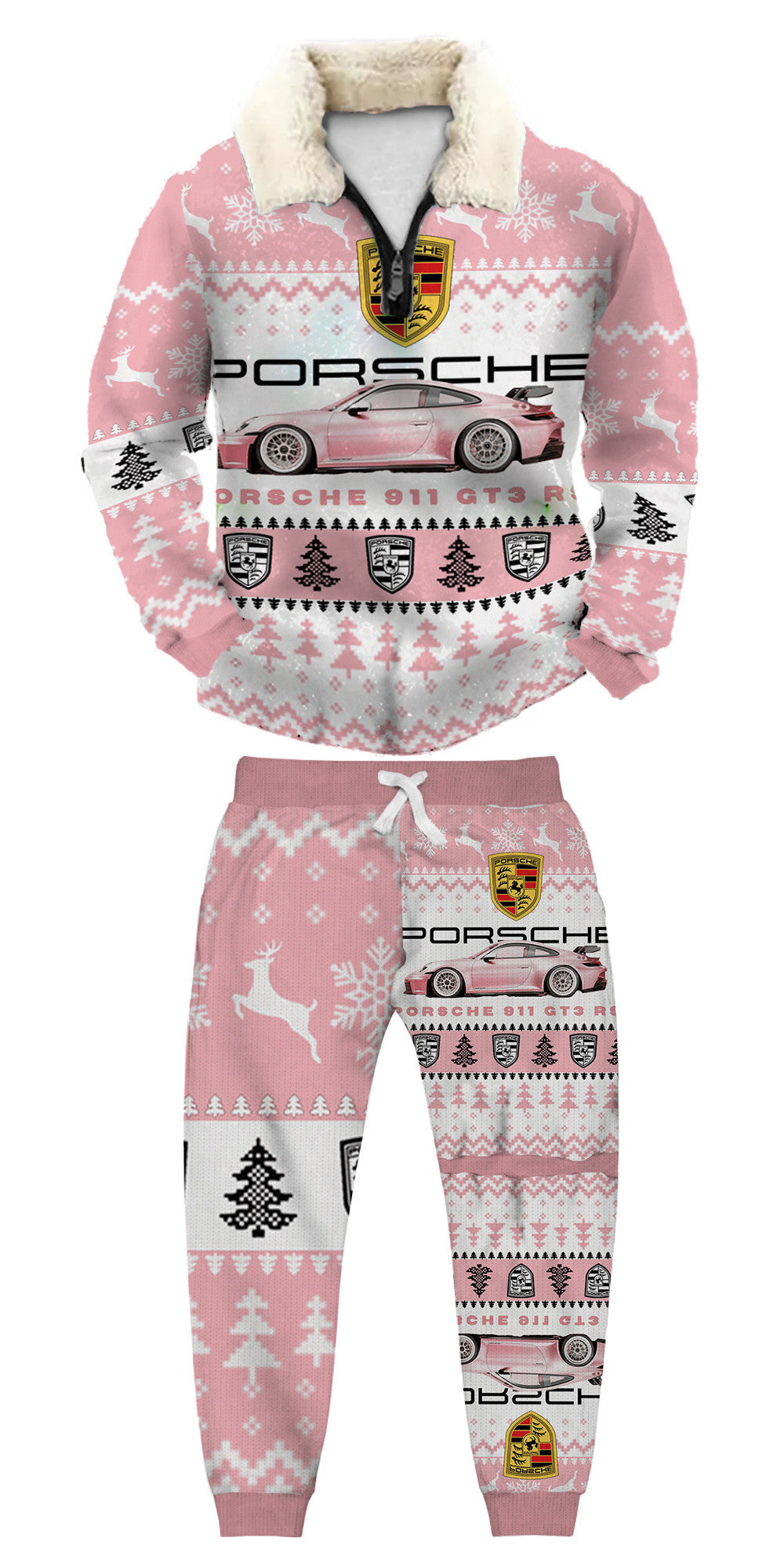Christmas Ugly Quarter Zip Sweatshirt & Sweatpant Set Edition211
