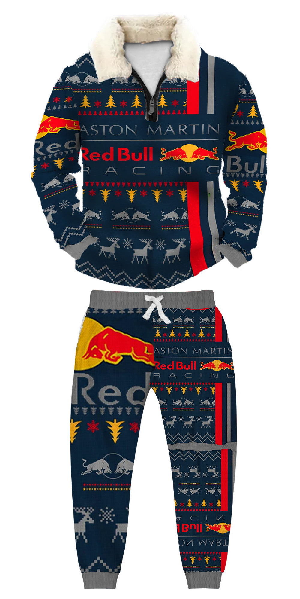 Christmas Ugly Quarter Zip Sweatshirt & Sweatpant Set Edition231