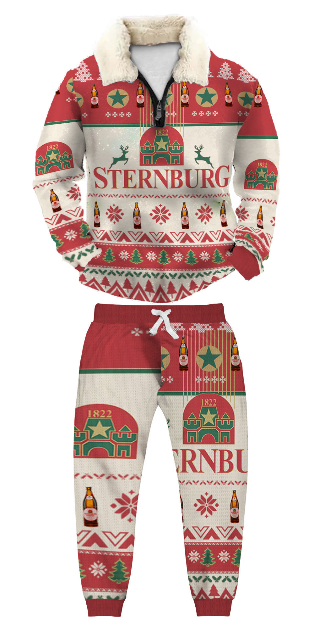 Christmas Ugly Quarter Zip Sweatshirt & Sweatpant Set Edition249