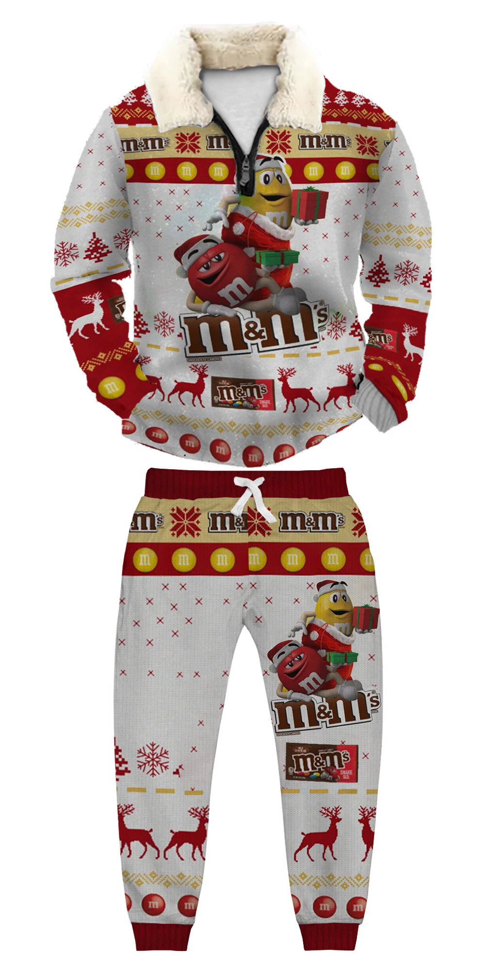 Christmas Ugly Quarter Zip Sweatshirt & Sweatpant Set Edition252