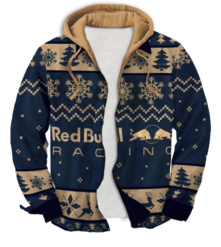Classic Geometric Ugly Zip Hoodie