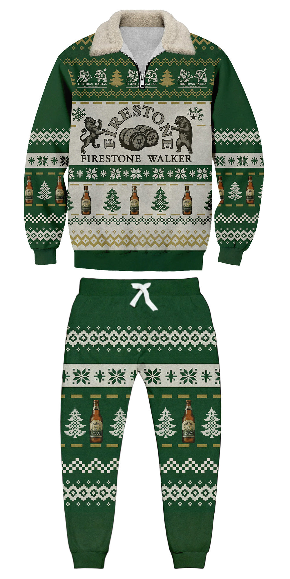 Classics Christmas Ugly Quarter Zip Sweatshirt & Sweatpant Set Edition001