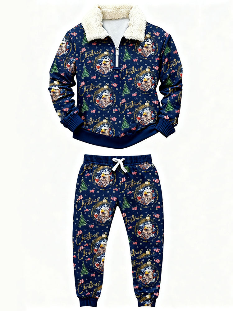 Classics Christmas Ugly Quarter Zip Sweatshirt & Sweatpant Set Edition002