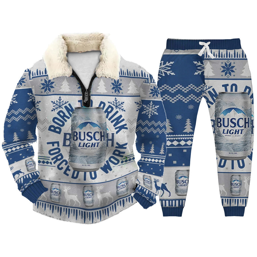 Classics Christmas Ugly Quarter Zip Sweatshirt & Sweatpant Set Edition010