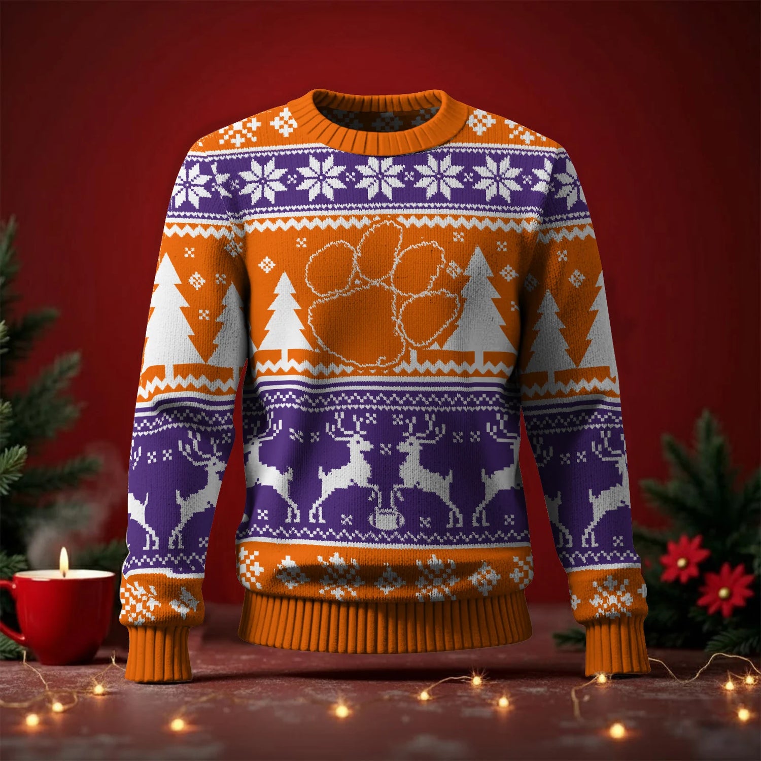 Clemson Tigers Ugly Sweater