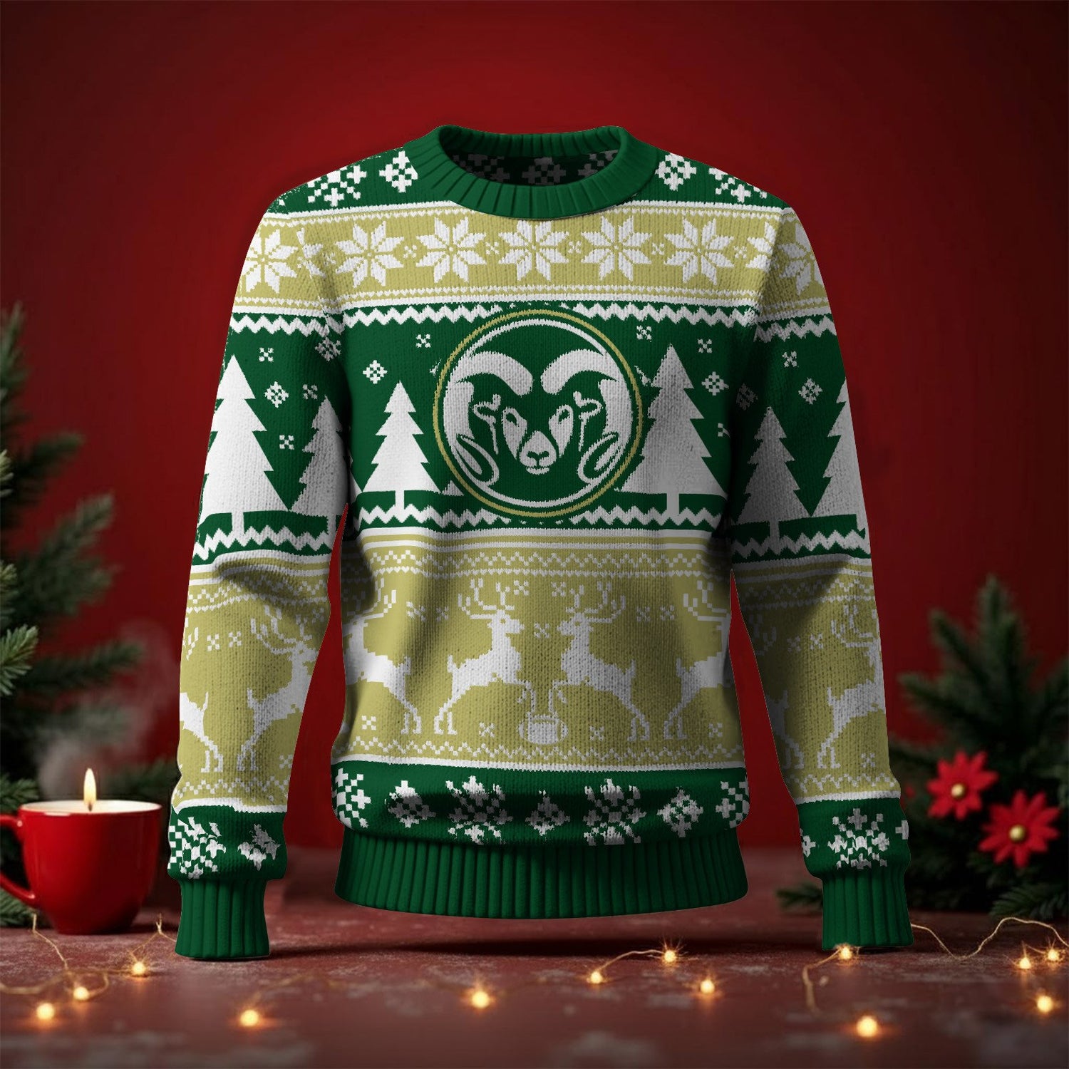 Colorado State Rams Ugly Sweater