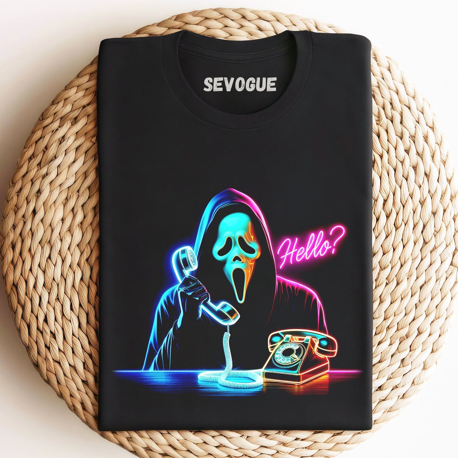 Colorful Ghost Face Making Phone Calls Unisex Tee, Sweatshirt & Hoodie