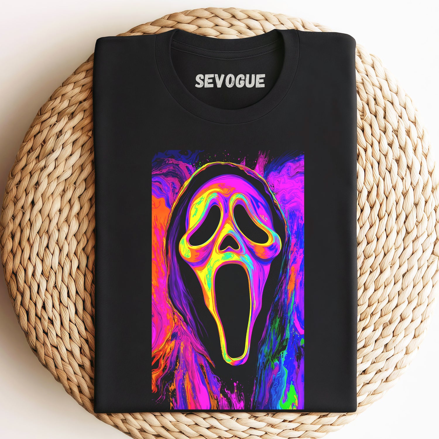 Colorful Ghostface Unisex Tee, Sweatshirt & Hoodie