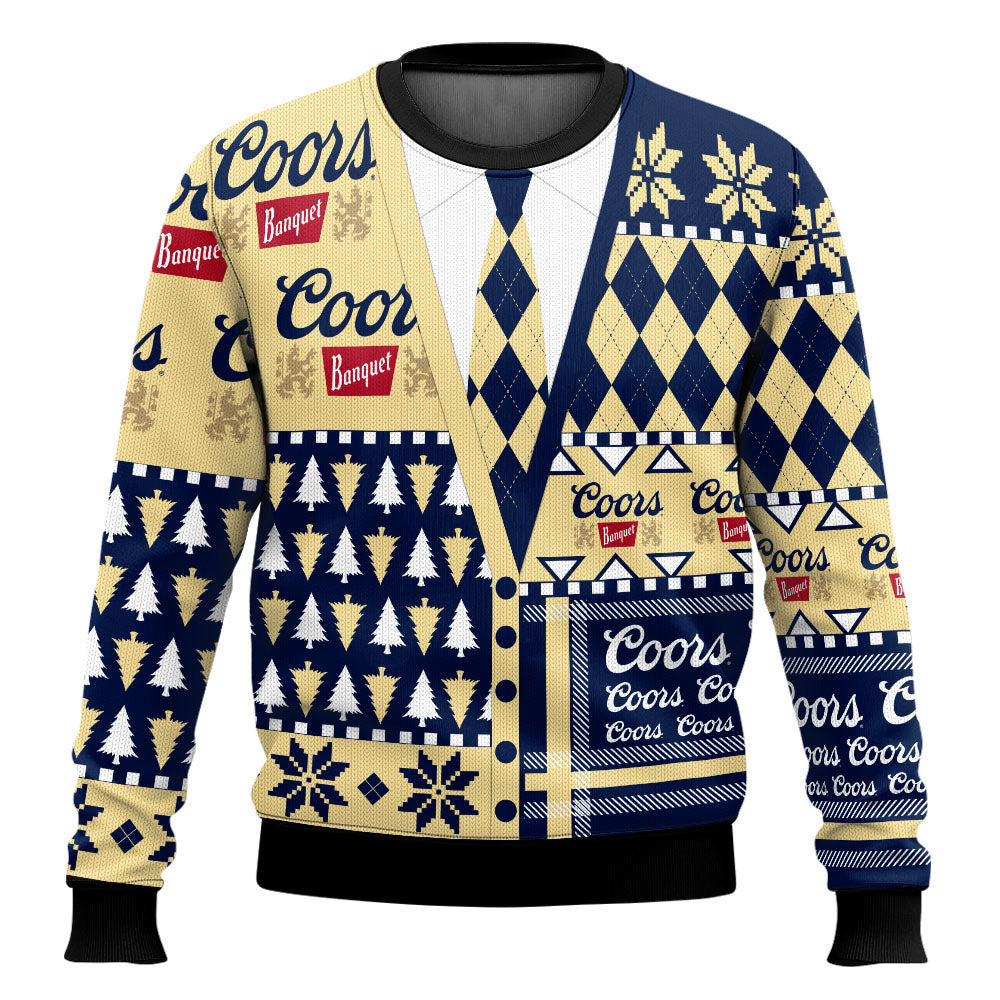 Coors Banquet Suit And Tie  Ugly Sweater