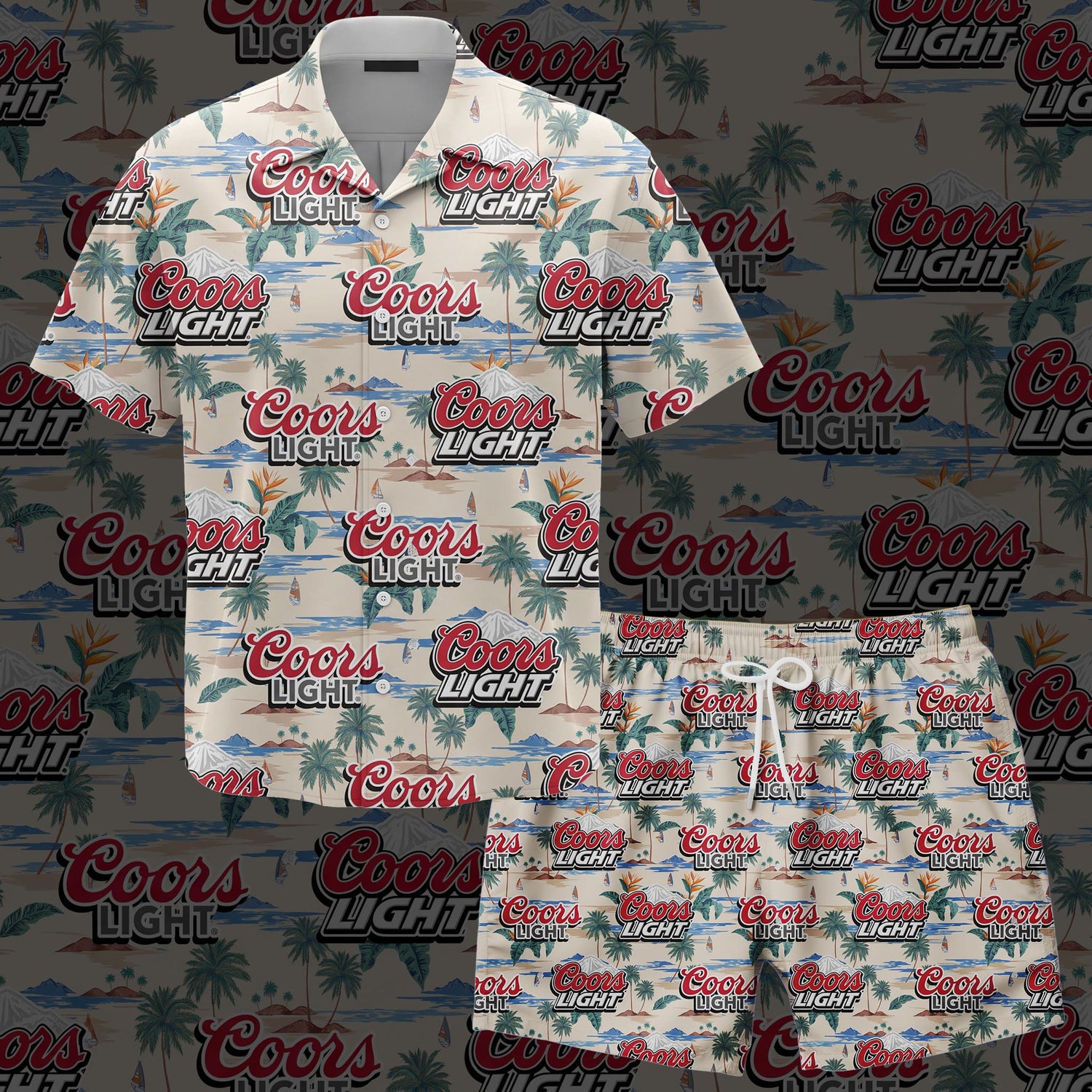 Coors Light Beer Hawaiian Shirt