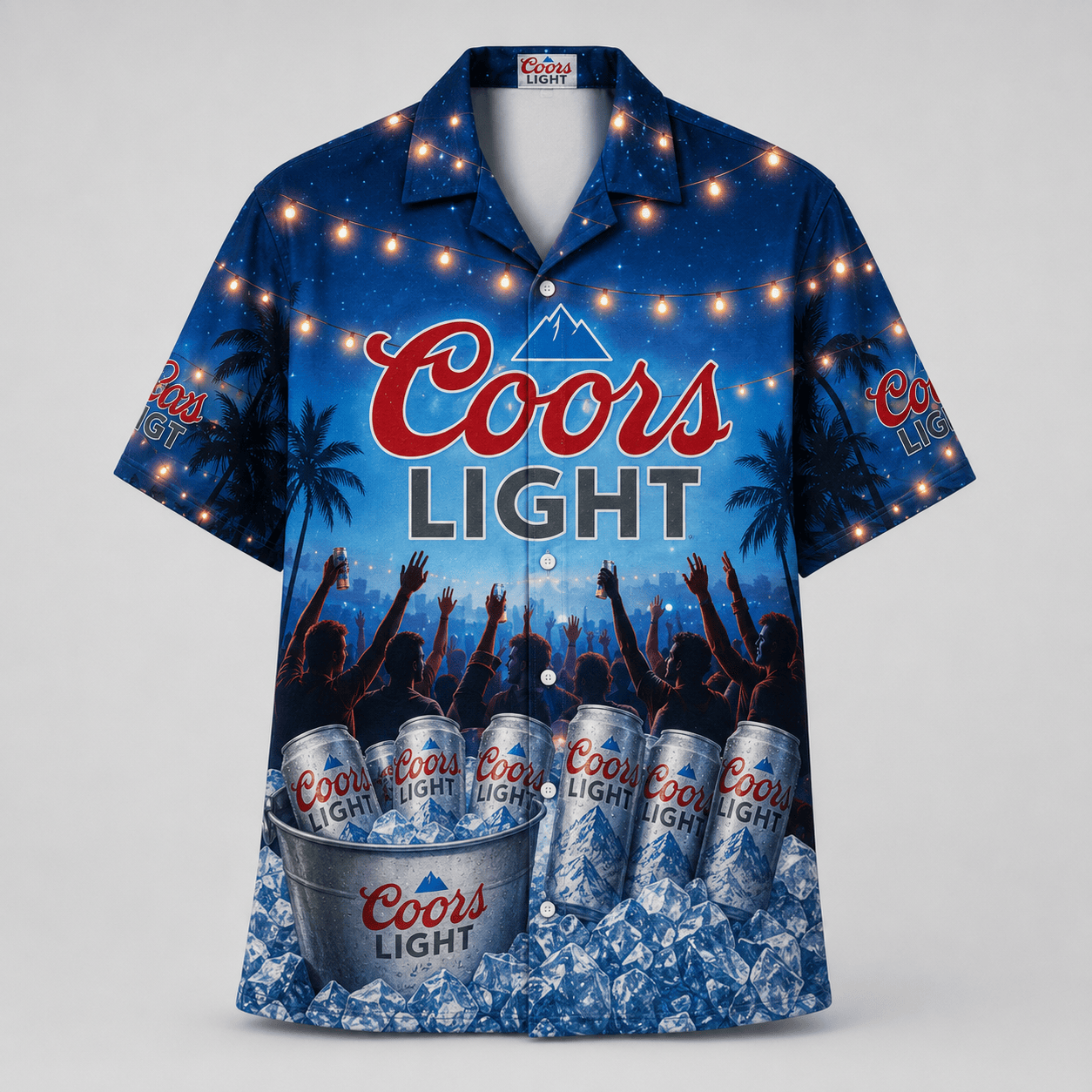 Coors Light Rocky Mountain Winter Hawaiian Shirt