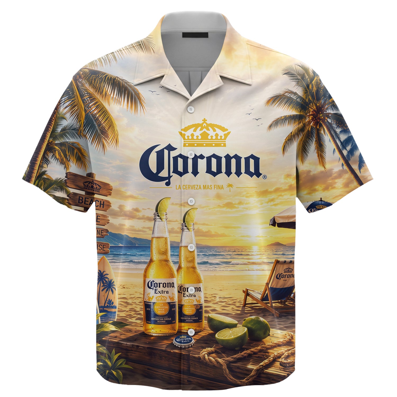 Corona Extra Tropical Sunset Hawaiian Shirt