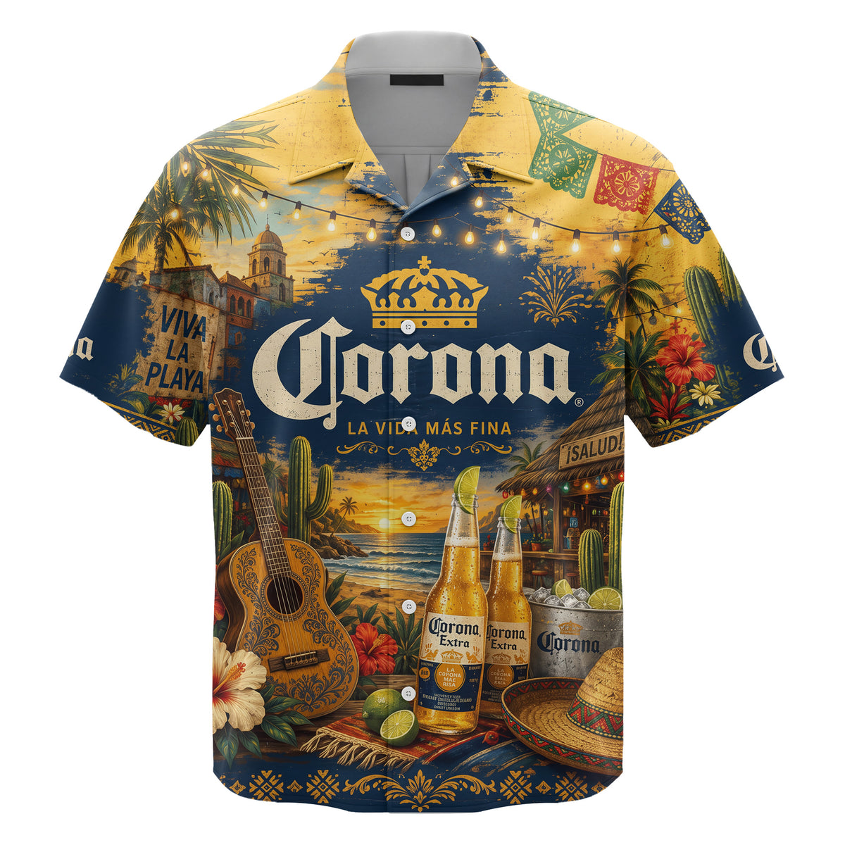 Corona Mexican Fiesta Hawaiian Shirt