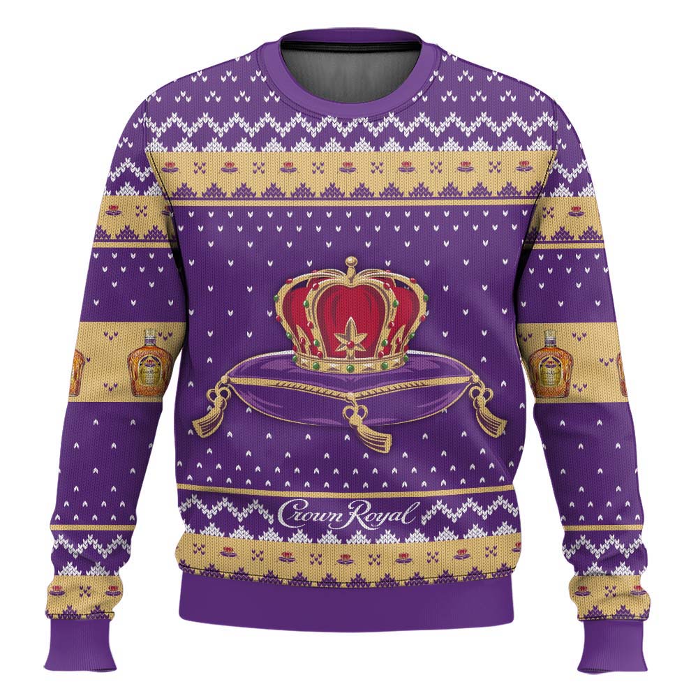 Crown Royal Canadian Whisky Ugly Sweater