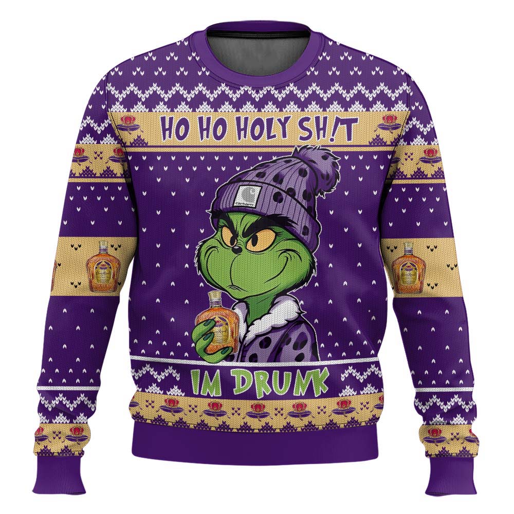 Crown Royal Ho Ho Holy Sh!t I’m Drunk Ugly Sweater