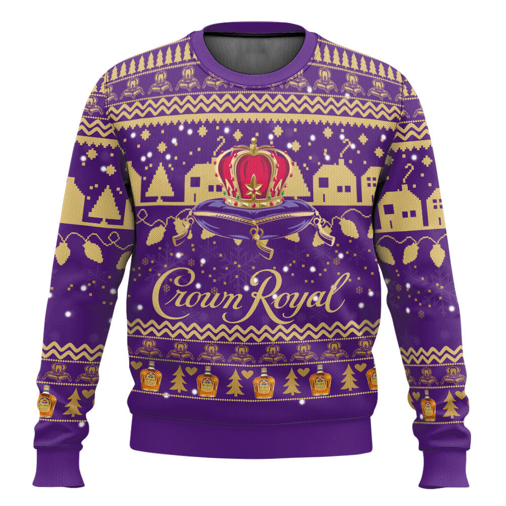 Crown Royal Whisky Ugly Sweater