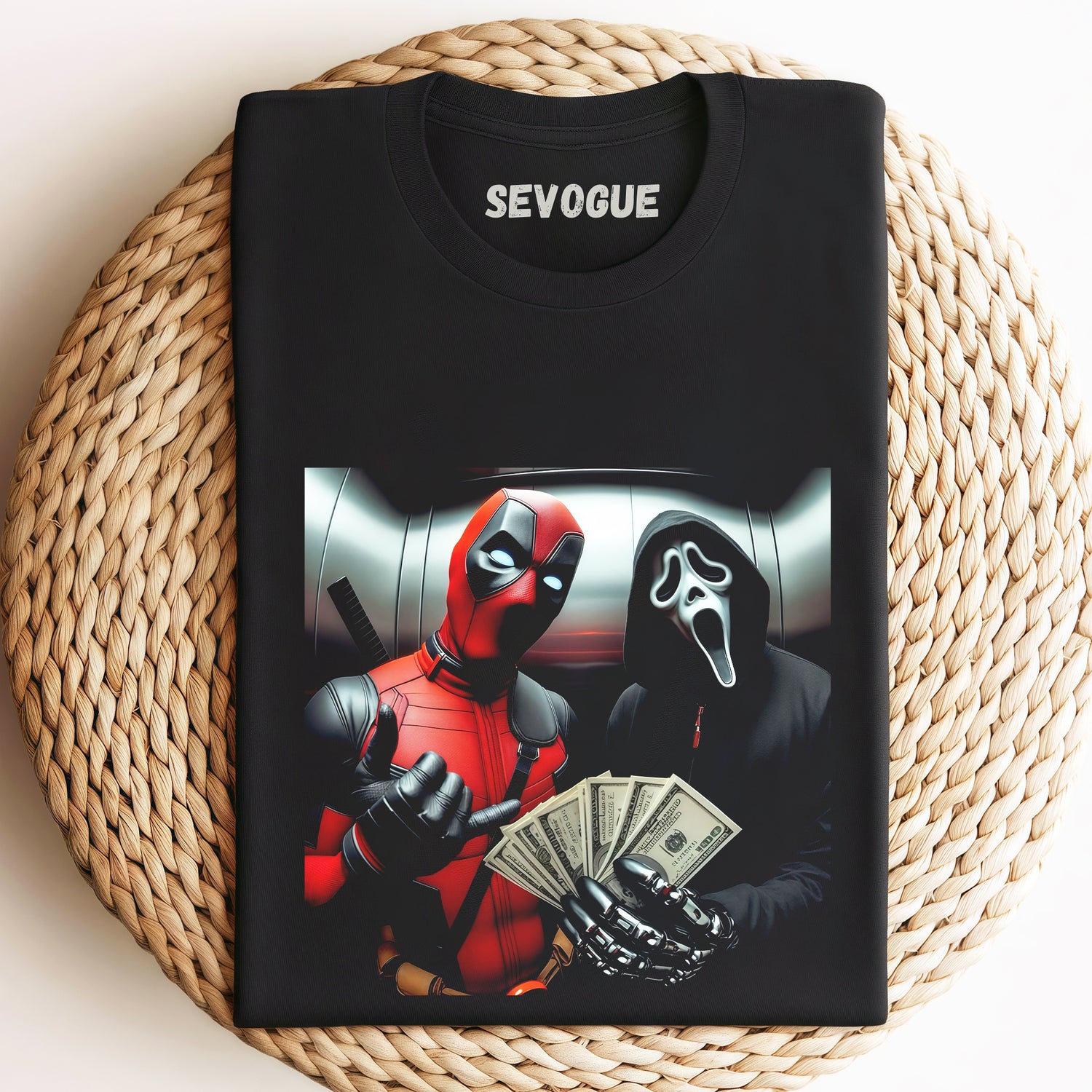 Deadpool And Ghostface Unisex Tee, Sweatshirt & Hoodi