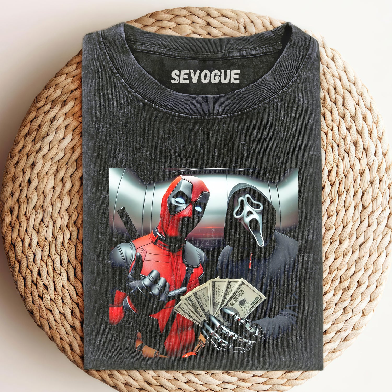 Deadpool And Ghostface Unisex Tee, Sweatshirt & Hoodi