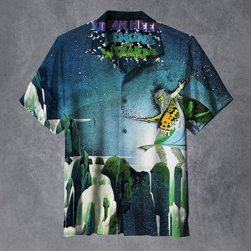 Demons and wizards Uriah - Uriah Heep Unisex Hawaiian Shirt