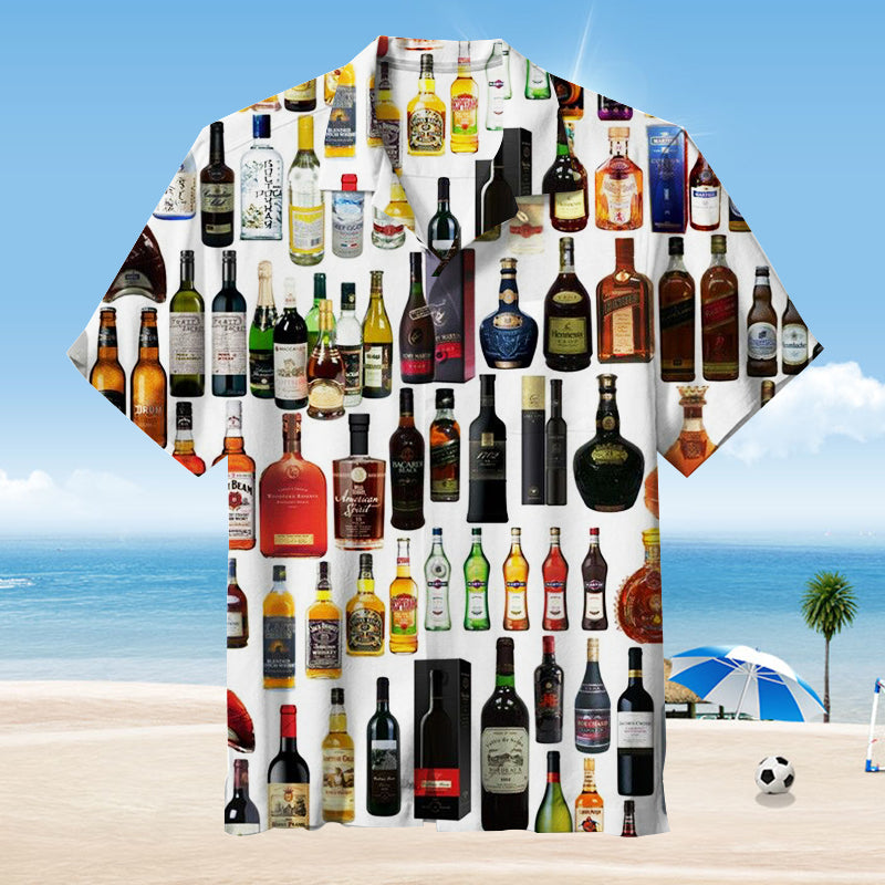 Different types of liquor bottles Hawaiian Shirt