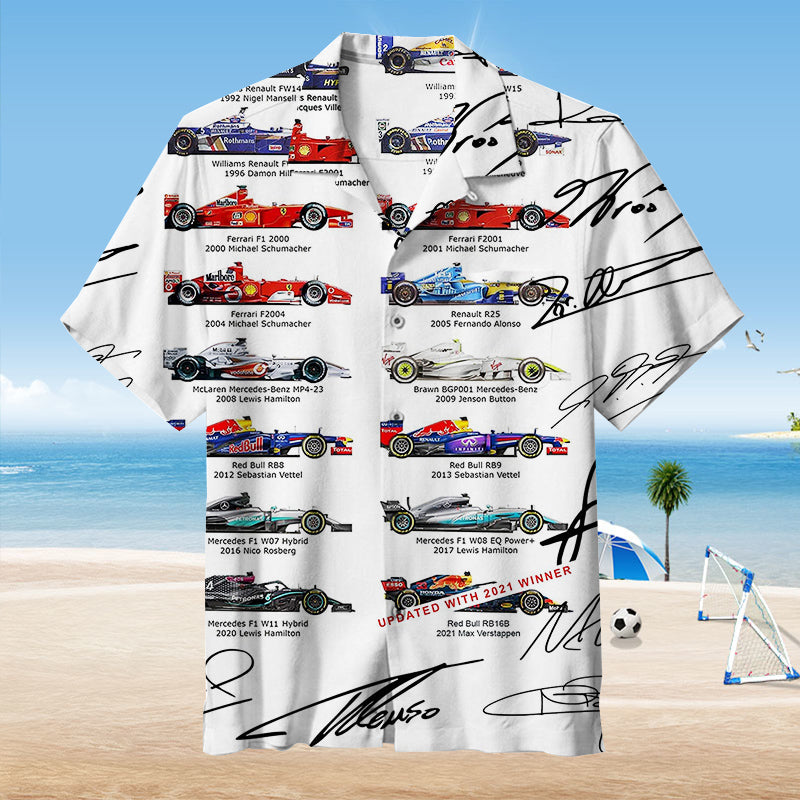Formula One All World Drivers Champions | Hawaiian Shirt