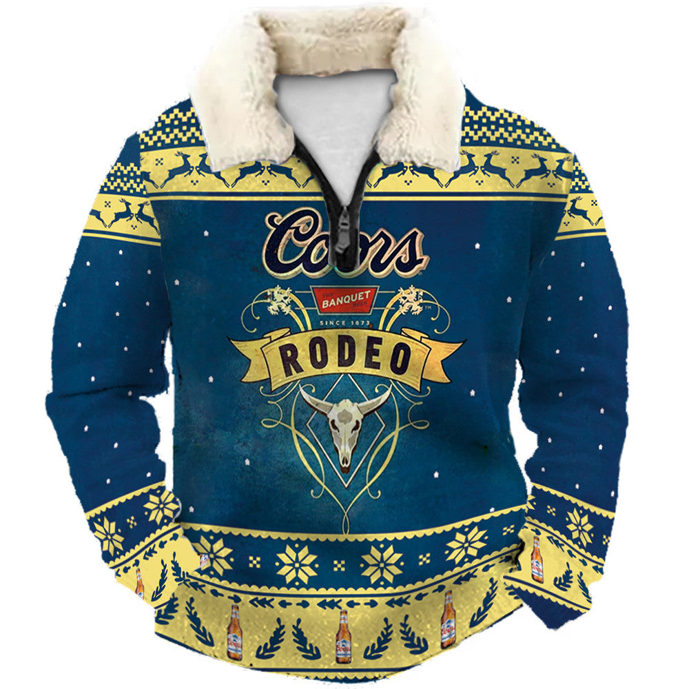 Frontier Frost & Golden Ugly Quarter Zip Sweatshirt