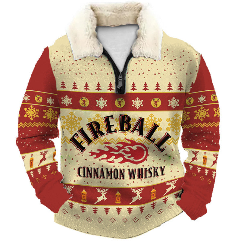 Fun Christmas Ugly Quarter Zip Sweatshirt