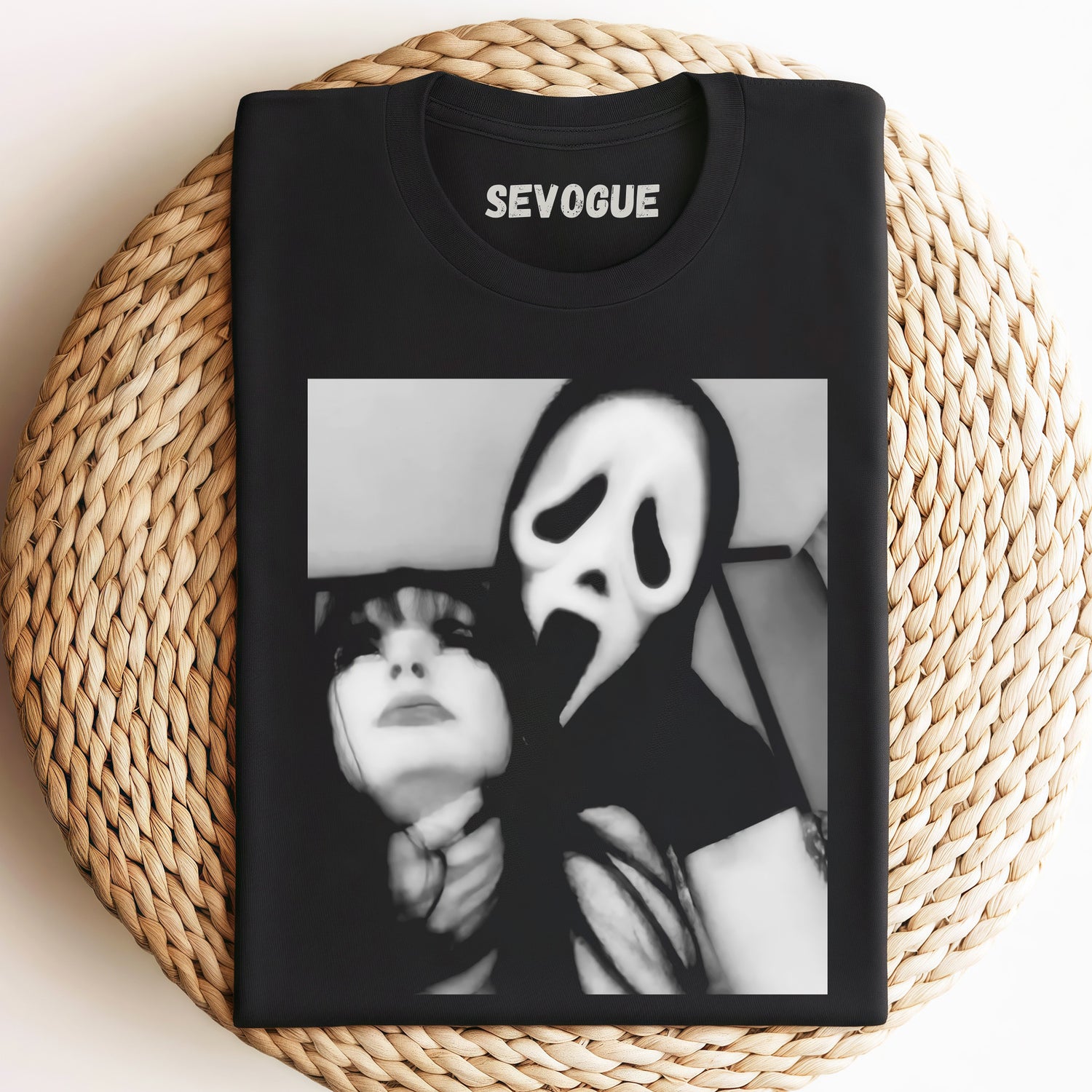Ghostface Holding A Beautiful Woman Unisex Tee, Sweatshirt & Hoodi