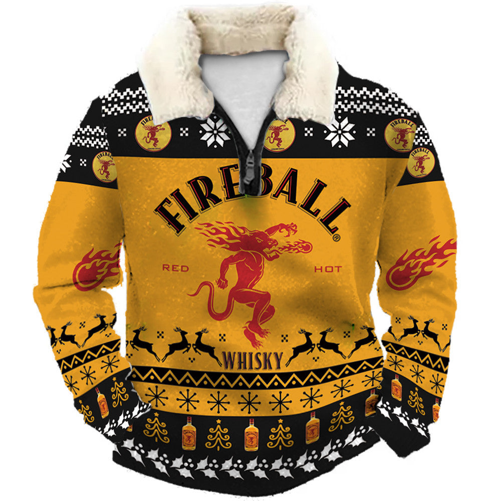 Golden Ember & Onyx Ugly Quarter Zip Sweatshirt