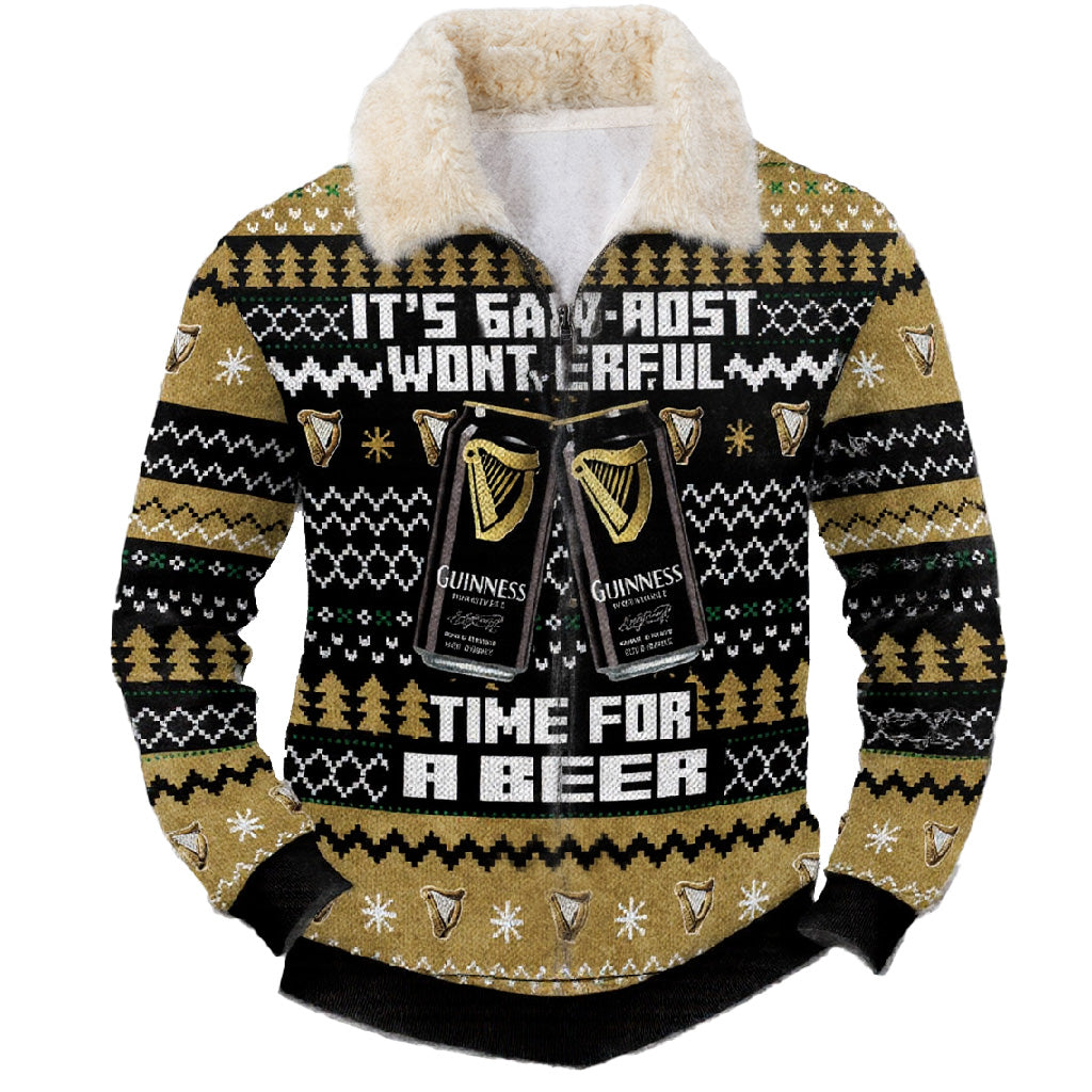 Golden Spruce & Charcoal Ugly Quarter Zip Sweatshirt