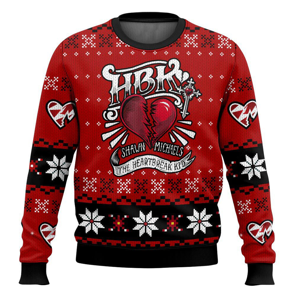 HBK The Heartbreak Kid Shawn Michaels WWE Ugly Sweater