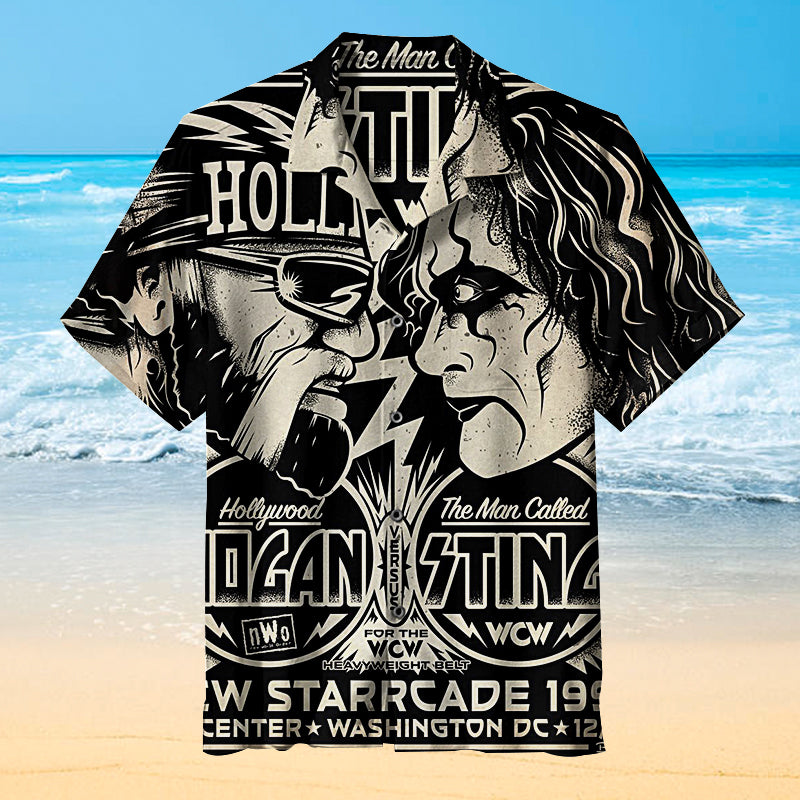 HOLLYWOOD HDGAN VS THE MAN CALLED STING Universal Hawaiian Shirt