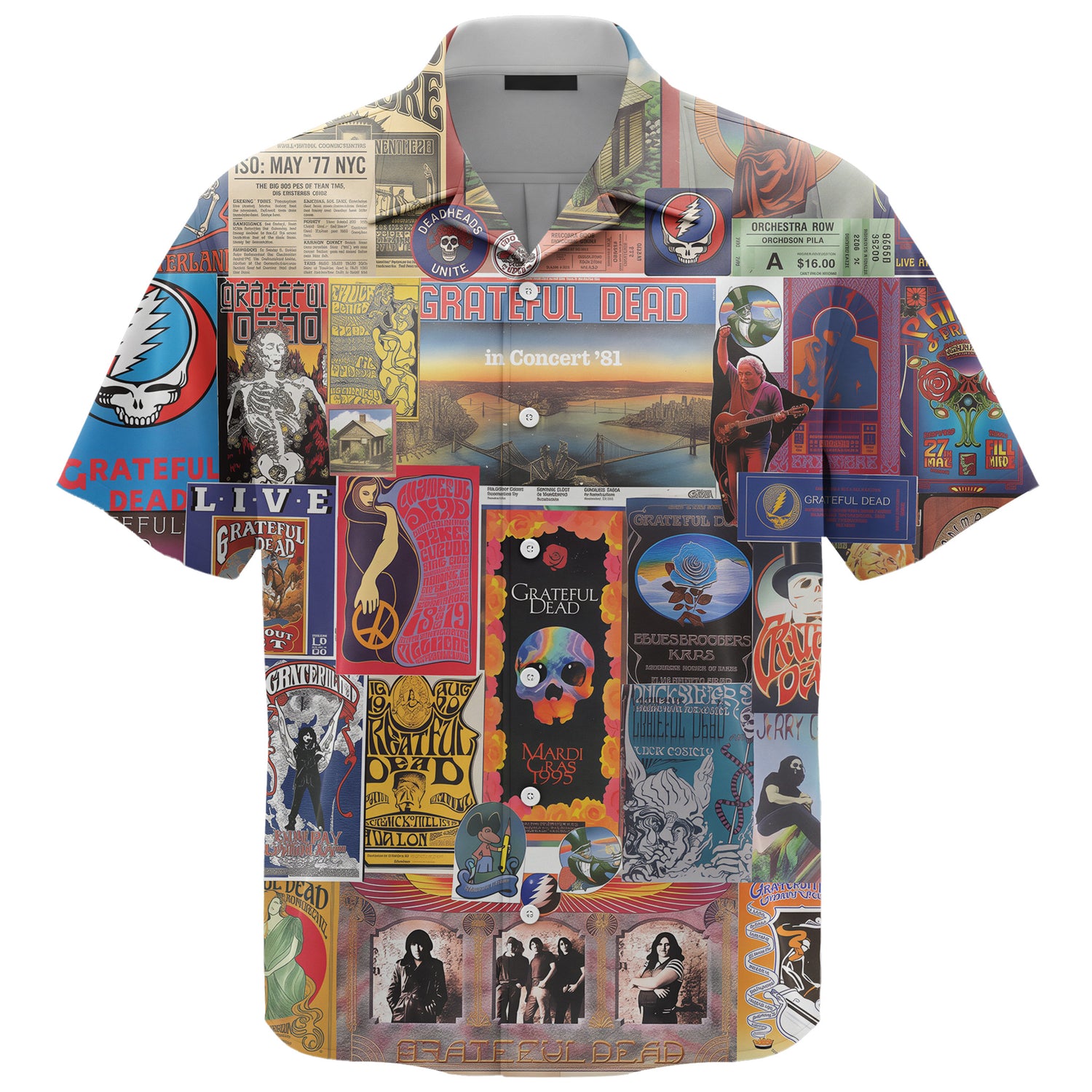 Grateful Dead Band Hawaiian Shirt