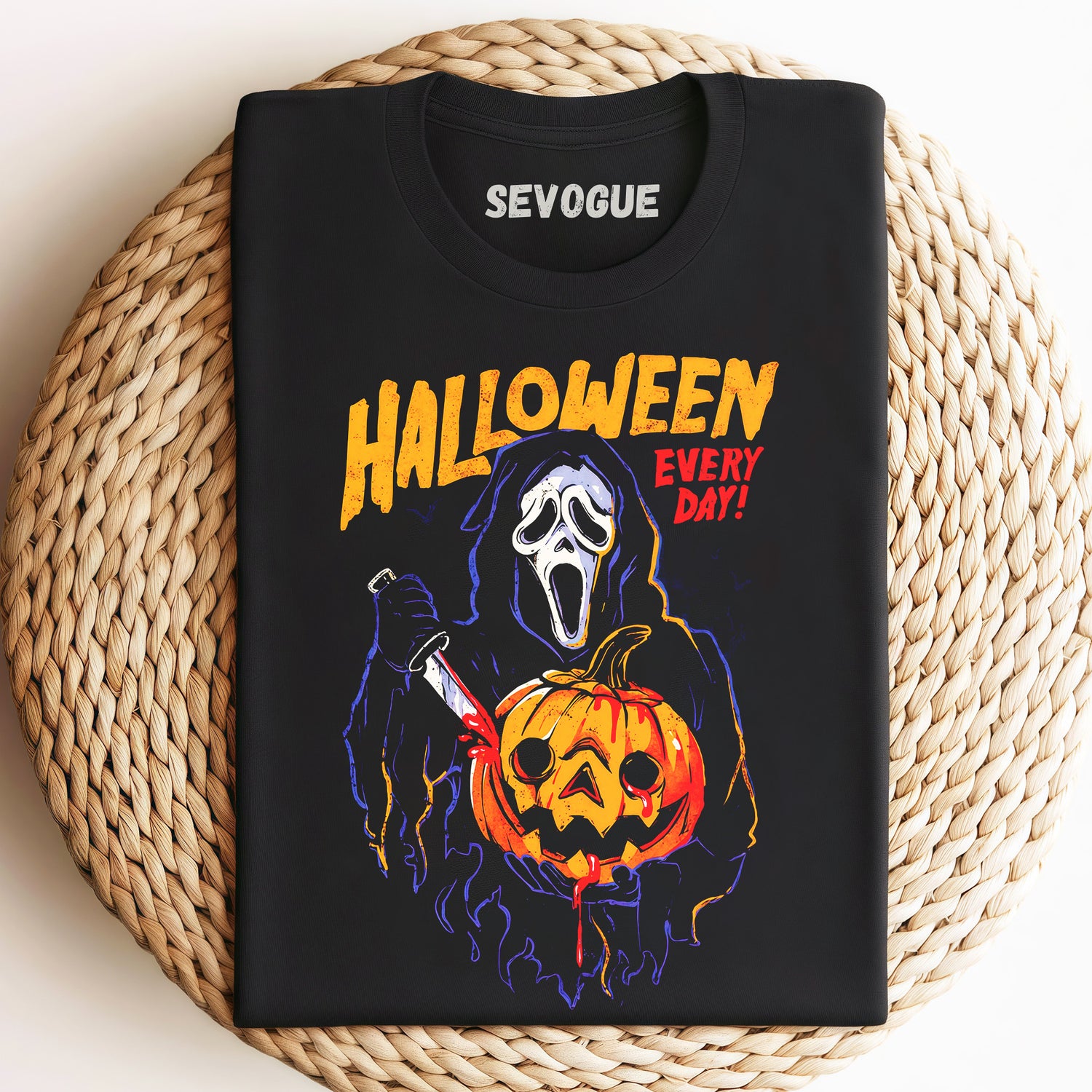 Halloween Ghostface Unisex Tee, Sweatshirt & Hoodie