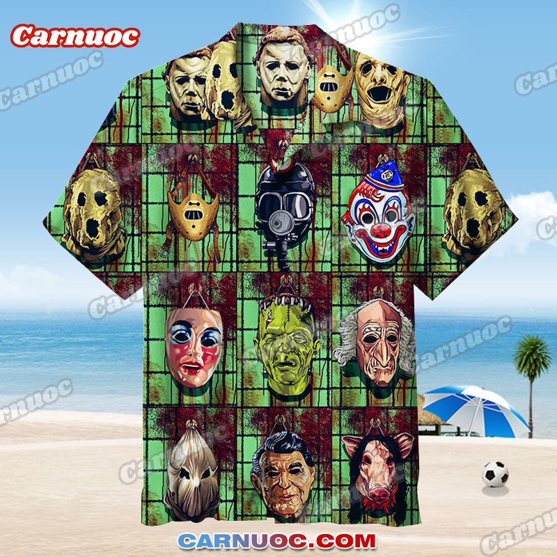 Halloween and Horror Characters Hawaiian Shirt