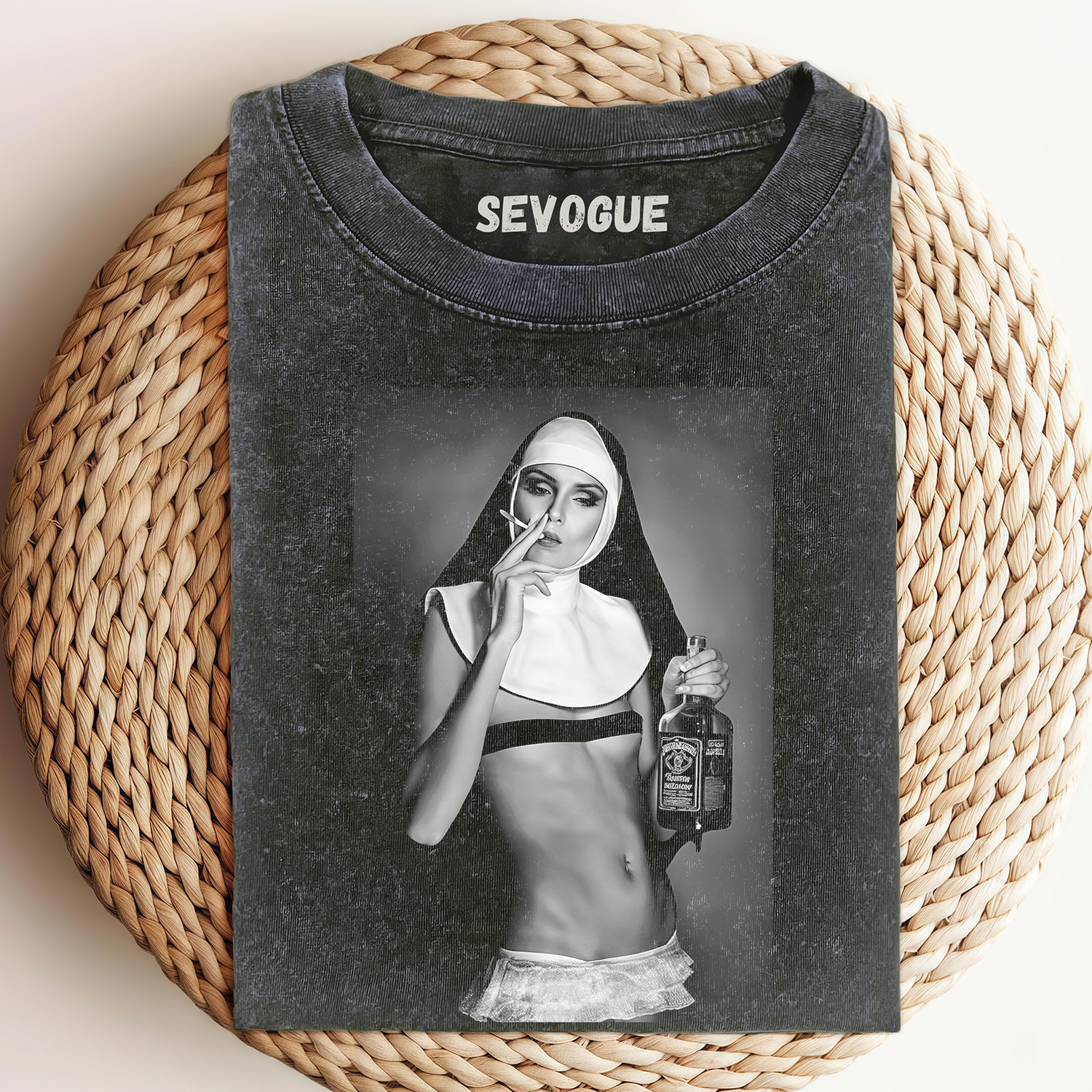 Hardcore Men's - Nun Smoking Unisex Tee, Sweatshirt & Hoodie