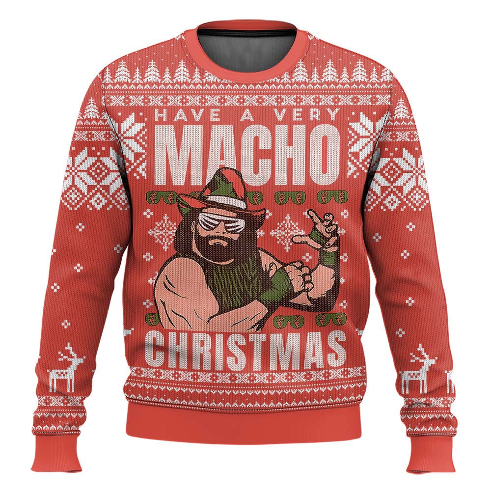 Have A Macho Xmas Randy Savage WWE Ugly Sweater