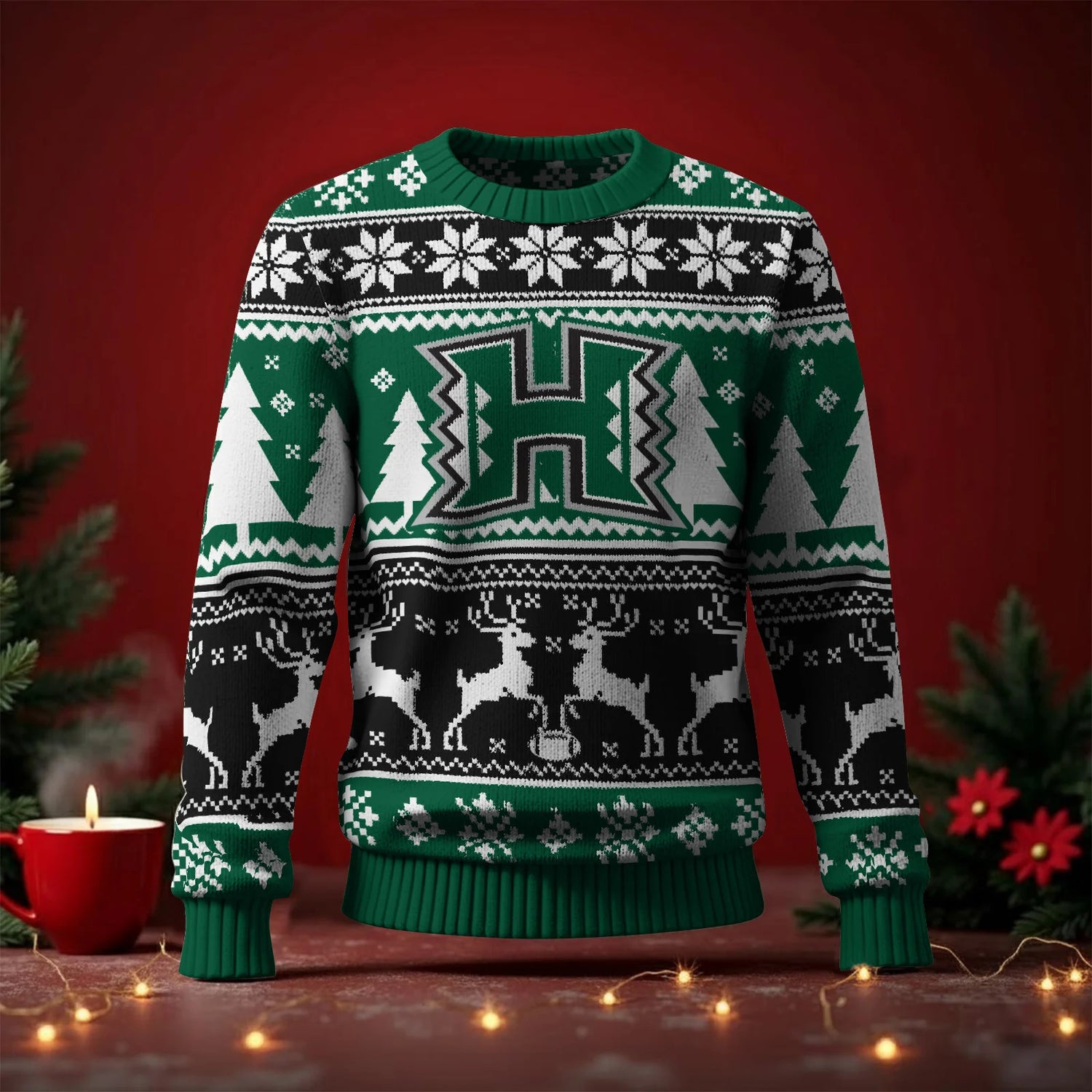 Hawaii Rainbow Warriors Ugly Sweater