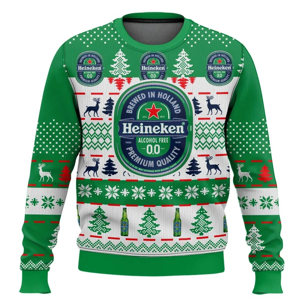 Heineken Zero Ugly Christmas Ugly Sweater