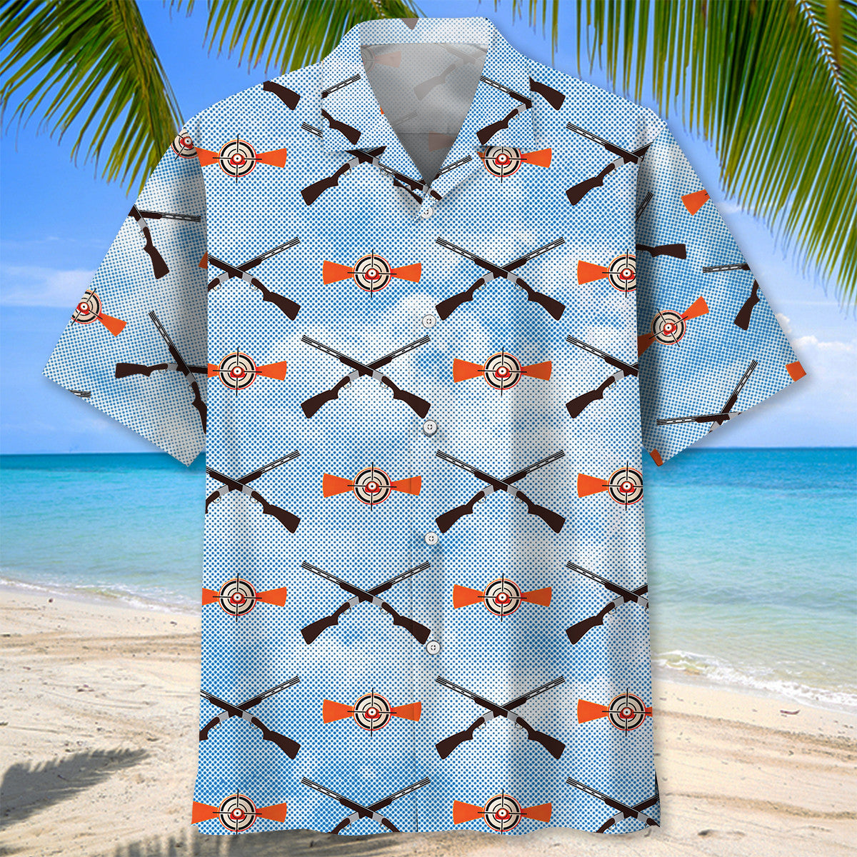 Helice Shooting Blue Sky Hawaiian Shirt