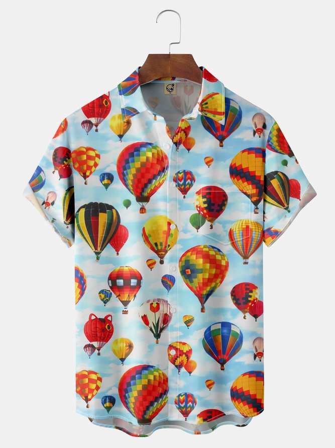 Hot Air Balloon Hawaiian Shirt