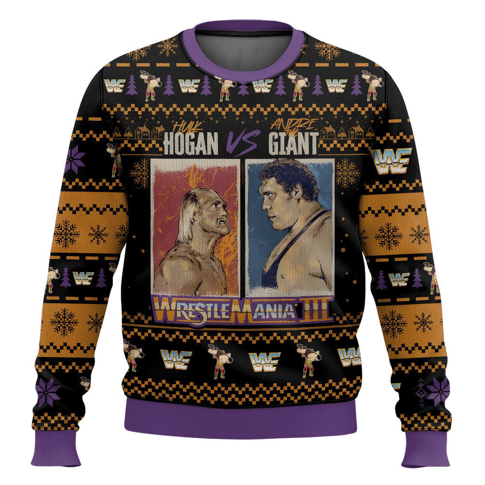 Hulk Hogan vs Andre The Giant WWE Ugly Sweater